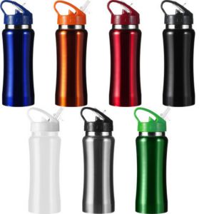 Wasserflasche 600 ml aus Edelstahl - Powerbank