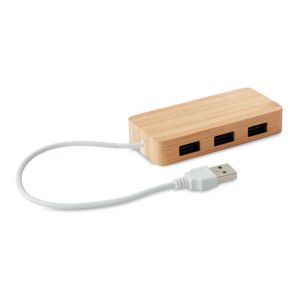 USB-Hub | Bambus - Powerbank